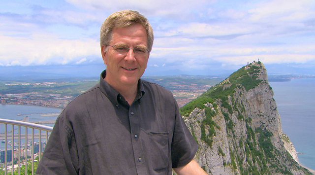 Rick Steves in Gibraltar.